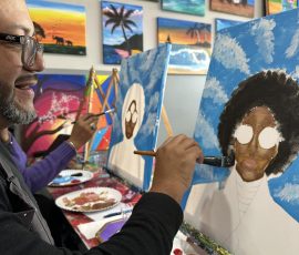a paint-and-sip became something more interesting